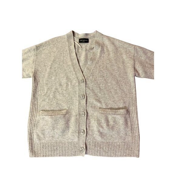 Lane Bryant Boyfriend Cardigan Womens 18/20 Gray 100% Cashmere Used - Picture 4 of 12